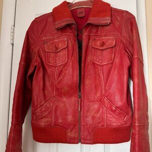 Maritius Gipsy Red Leather Jacket